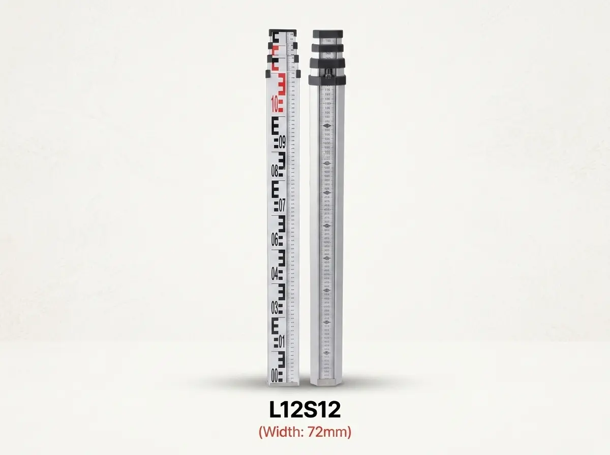 Aluminum Leveling Staff L12S12