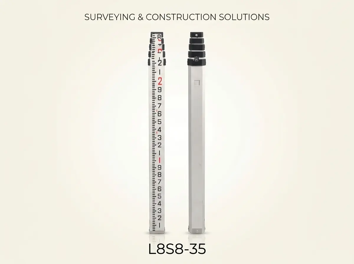 Aluminum Leveling Staff L8S8-35