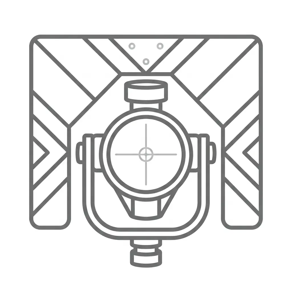 Prism Assembly Reflective Target Prism