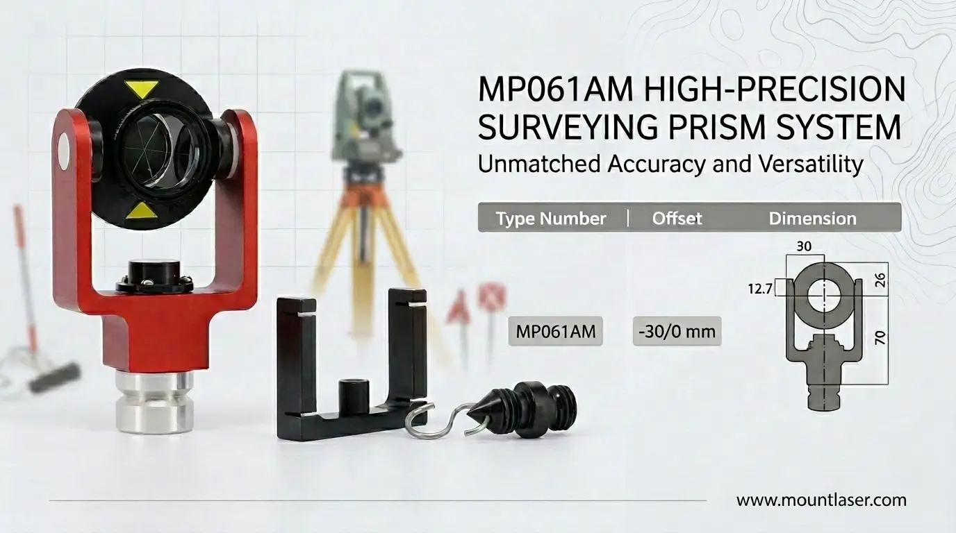 MP061AM High Precision Surveying Prism System Dimension